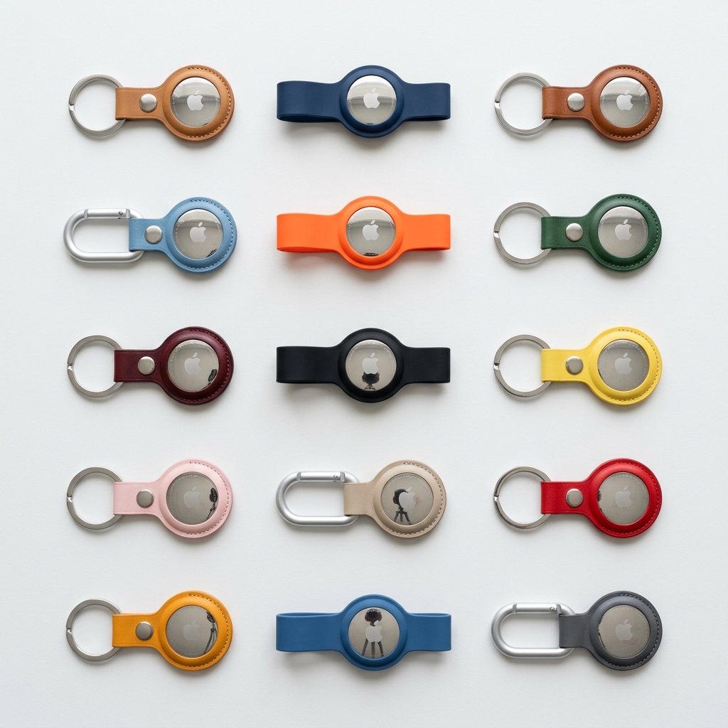 AirTag with keyrings pattern